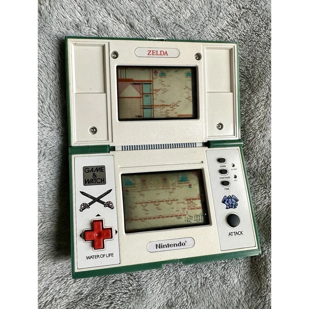 Vintage Zelda Nintendo Multi Screen Game & Watch 1989 ZL-65 Tested Works Japan